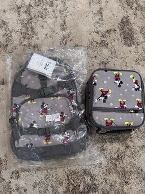 Pottery Barn Kids Mickey large backpack and lunch box set